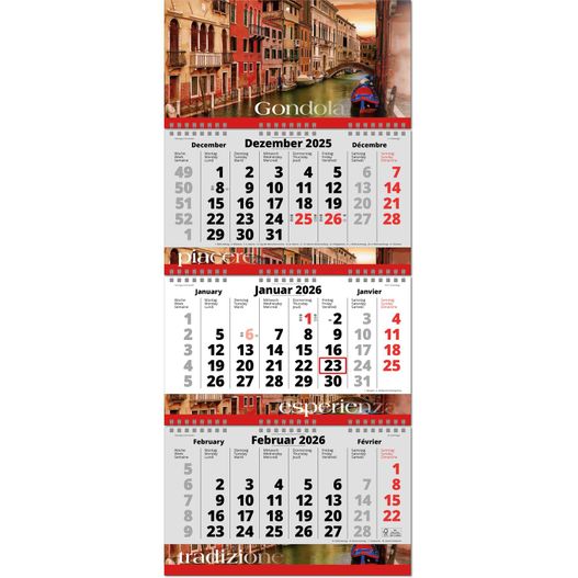 Produktabbildung Drei-Monats-Planer "Fold-3" mit dreifacher Wire-O Bindung und Fußleiste, im Format 34 x 78,7 cm, deutsch-mehrsprachiges Kalendarium, Datumsweiser umgelegt Drei-Monats-Planer "Fold-3" mit dreifacher Wire-O Bindung und Fußleiste, im Format 34 x 78,7 cm, deutsch-mehrsprachiges Kalendarium, Datumsweiser umgelegt (Bild 1)