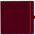 Notizbuch Style Square im Format 17, 5x17, 5cm, Inhalt kariert, Einband Fancy in der Farbe Ruby Red