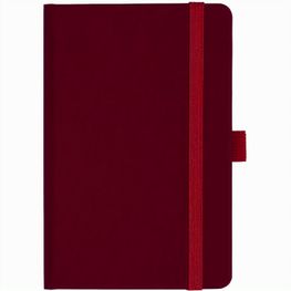 Notizbuch Style Small im Format 9x14cm, Inhalt kariert, Einband Fancy in der Farbe Ruby Red