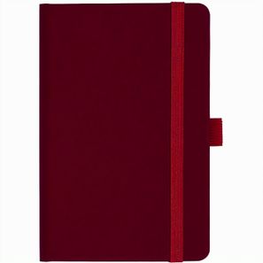 Notizbuch Style Small im Format 9x14cm, Inhalt kariert, Einband Fancy in der Farbe Ruby Red