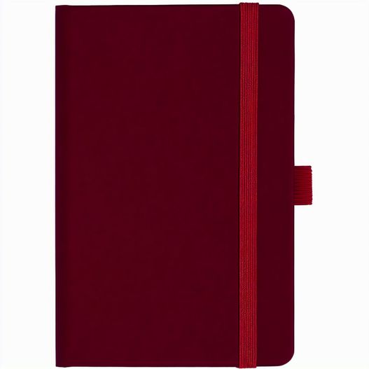 Notizbuch Style Small im Format 9x14cm, Inhalt kariert, Einband Fancy in der Farbe Ruby Red (Bild 1)