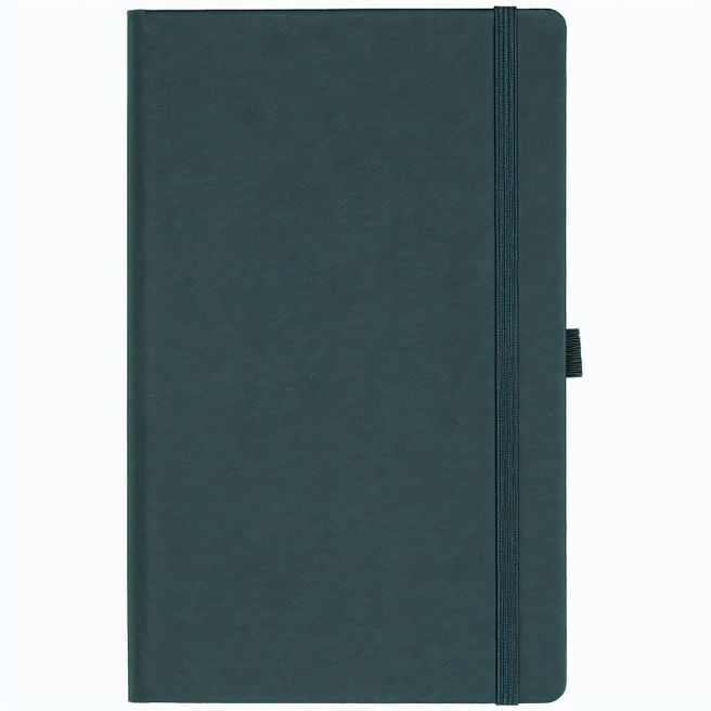 Notizbuch Style Medium im Format 13x21cm, Inhalt kariert, Einband Fancy in der Farbe Graphite