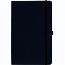 Notizbuch Style Medium im Format 13x21cm, Inhalt kariert, Einband Fancy in der Farbe Black