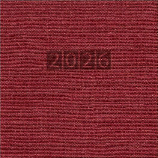 Produktabbildung Taschenkalender "Taschenbuch Woche" im Format 10,5 x 14,8 cm, deutsches Kalendarium Grau/Blau mit Leseband, 144 Seiten Fadenheftung, Einband Fashion burgund Taschenkalender "Taschenbuch Woche" im Format 10,5 x 14,8 cm, deutsches Kalendarium Grau/Blau mit Leseband, 144 Seiten Fadenheftung, Einband Fashion burgund (Bild 1)