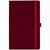 Notizbuch Style Medium im Format 13x21cm, Inhalt kariert, Einband Fancy in der Farbe Ruby Red