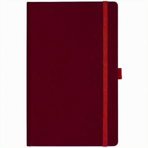 Notizbuch Style Medium im Format 13x21cm, Inhalt kariert, Einband Fancy in der Farbe Ruby Red