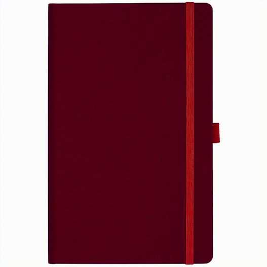 Notizbuch Style Medium im Format 13x21cm, Inhalt kariert, Einband Fancy in der Farbe Ruby Red (Bild 1)