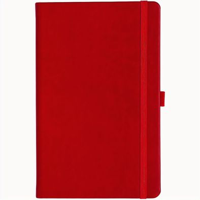 Produktabbildung Notizbuch Style Medium im Format 13x21cm, Inhalt kariert, Einband Slinky in der Farbe Scarlet Notizbuch Style Medium im Format 13x21cm, Inhalt kariert, Einband Slinky in der Farbe Scarlet