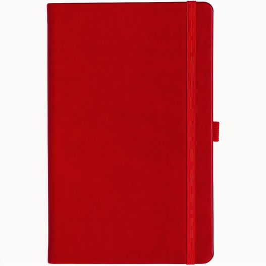 Produktabbildung Notizbuch Style Medium im Format 13x21cm, Inhalt kariert, Einband Slinky in der Farbe Scarlet Notizbuch Style Medium im Format 13x21cm, Inhalt kariert, Einband Slinky in der Farbe Scarlet (Bild 1)