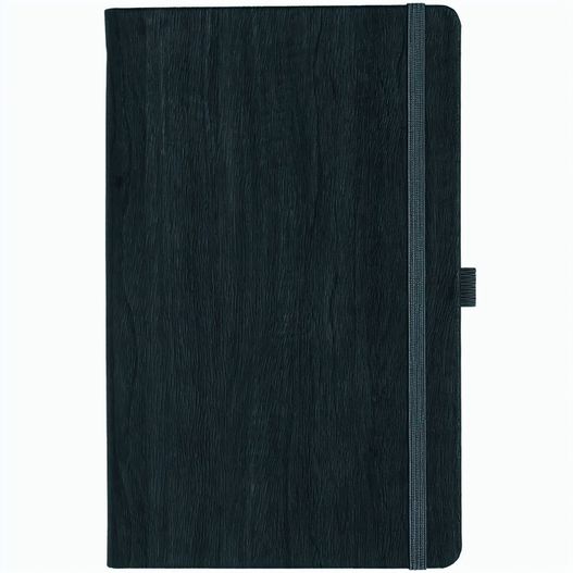 Produktabbildung Notizbuch Style Medium im Format 13x21cm, Inhalt kariert, Einband Woody in der Farbe Charcoal Notizbuch Style Medium im Format 13x21cm, Inhalt kariert, Einband Woody in der Farbe Charcoal (Bild 1)