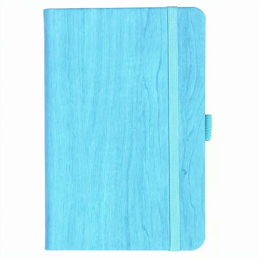 Notizbuch Style Small im Format 9x14cm, Inhalt kariert, Einband Woody in der Farbe Sky (Bild 1)