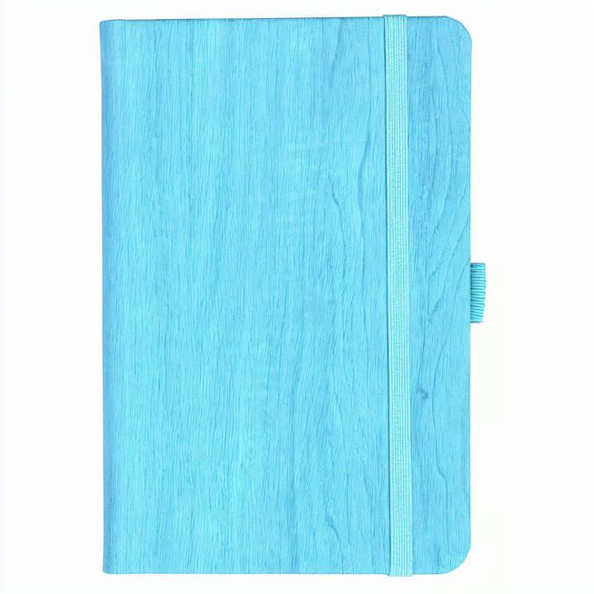 Produktabbildung Notizbuch Style Small im Format 9x14cm, Inhalt kariert, Einband Woody in der Farbe Sky Notizbuch Style Small im Format 9x14cm, Inhalt kariert, Einband Woody in der Farbe Sky