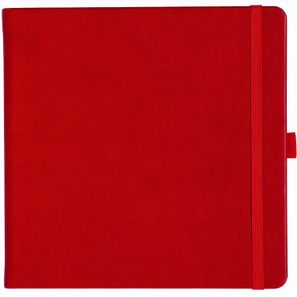 Notizbuch Style Square im Format 17, 5x17, 5cm, Inhalt kariert, Einband Slinky in der Farbe Scarlet