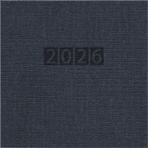 Taschenkalender "Klassik" im Format 8,7 x 15,3 cm, deutsches Kalendarium Grau/Blau mit Leseband, 128 Seiten Fadenheftung, Einband Fashion dunkelblau