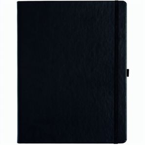 Notizbuch Style Large im Format 19x25cm, Inhalt kariert, Einband Slinky in der Farbe Black