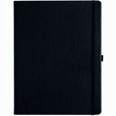 Produktabbildung Notizbuch Style Large im Format 19x25cm, Inhalt kariert, Einband Slinky in der Farbe Black Notizbuch Style Large im Format 19x25cm, Inhalt kariert, Einband Slinky in der Farbe Black