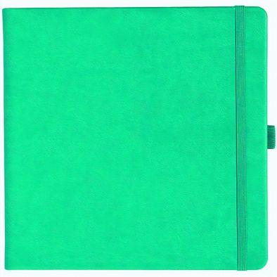 Notizbuch Style Square im Format 17, 5x17, 5cm, Inhalt kariert, Einband Slinky in der Farbe Turquoise