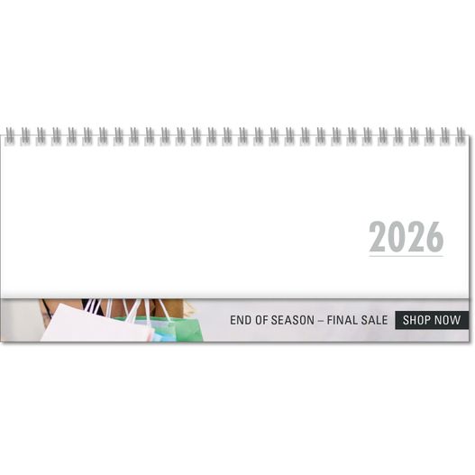 Produktabbildung Schreibtischquerkalender "Business" mit überstehender Kartonrückwand im Format 30,5 x 13,5 cm, Kalendarium grau/blau Schreibtischquerkalender "Business" mit überstehender Kartonrückwand im Format 30,5 x 13,5 cm, Kalendarium grau/blau (Bild 1)