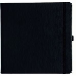 Notizbuch Style Square im Format 17, 5x17, 5cm, Inhalt kariert, Einband Slinky in der Farbe Black