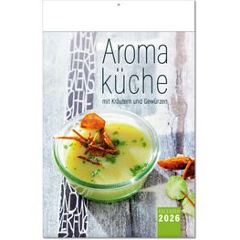 Kalender "Aromaküche" im Format 24 x 37,5 cm, mit Fälzel