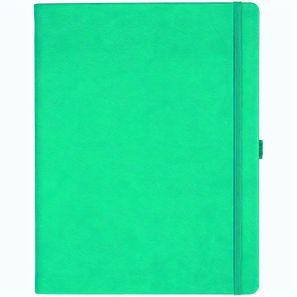 Notizbuch Style Large im Format 19x25cm, Inhalt kariert, Einband Slinky in der Farbe Turquoise