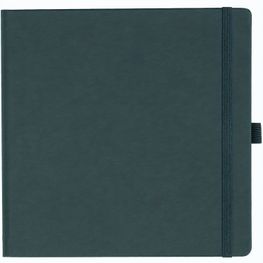 Notizbuch Style Square im Format 17, 5x17, 5cm, Inhalt kariert, Einband Fancy in der Farbe Graphite