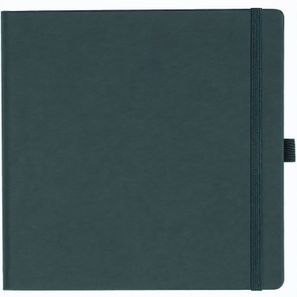 Notizbuch Style Square im Format 17, 5x17, 5cm, Inhalt kariert, Einband Fancy in der Farbe Graphite