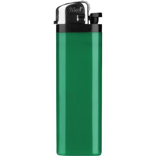 ein grünes feuerzeug mit schwarzem oberteil GO Classic Feuerzeug (Bild 1)