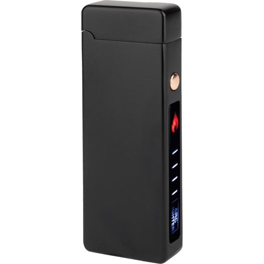 eine schwarze elektronische zigarette mit rotem licht FORMULA Double ARC Feuerzeug (Bild 1)