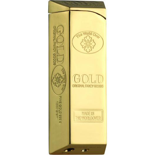 eine goldene bar auf weißem hintergrund ZORR Goldbarren Piezo Feuerzeug (picture 1)
