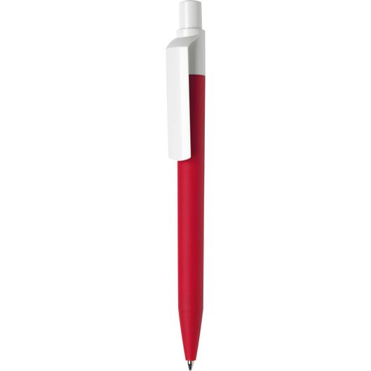 ein roter stift mit einer weißen spitze und einer schwarzen spitze Kugelschreiber 'Dot Color Softtouch' (Bild 1)