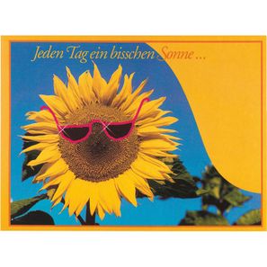 Samen-Briefkarte Sonne 115 x 156 mm