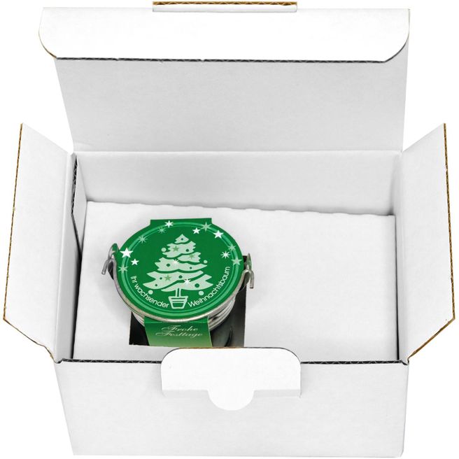 Einzelversandkartonage für Eimerchen, Würfel, Häuschen, Tontöpfchen