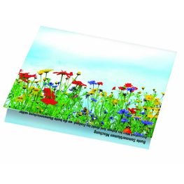 Klappkärtchen Blumenstrauß