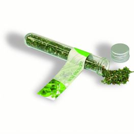 Reagenzglas Salatkräuter
