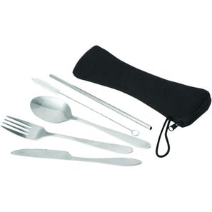 Edelstahl-Besteckset, 5-teilig