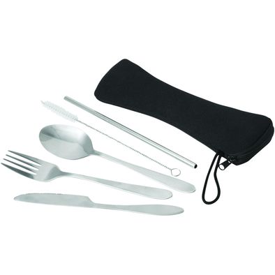 Edelstahl-Besteckset, 5-teilig