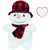 Plüsch-Schneemann (Bild 1)