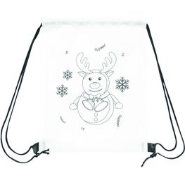 Bemalbarer Turnbeutel COLOURFUL SNOWMAN