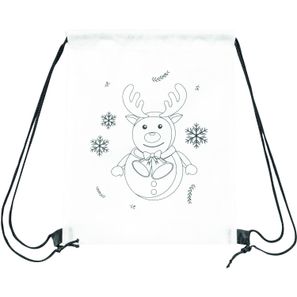 Bemalbarer Turnbeutel COLOURFUL SNOWMAN