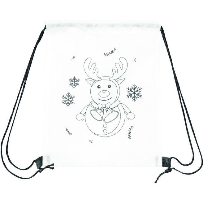 Bemalbarer Turnbeutel COLOURFUL SNOWMAN
