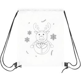 Bemalbarer Turnbeutel COLOURFUL SNOWMAN