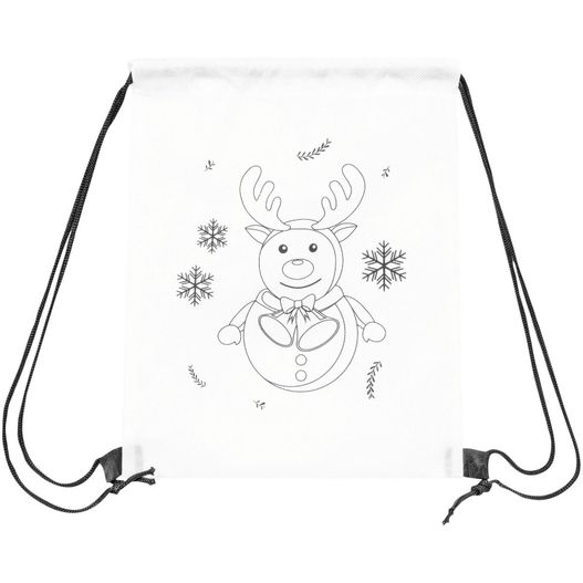Produktabbildung Bemalbarer Turnbeutel COLOURFUL SNOWMAN Bemalbarer Turnbeutel COLOURFUL SNOWMAN (Bild 1)