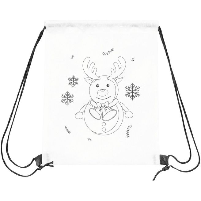 Bemalbarer Turnbeutel COLOURFUL SNOWMAN
