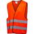 Sicherheits-/Warnweste in Signalfarbe