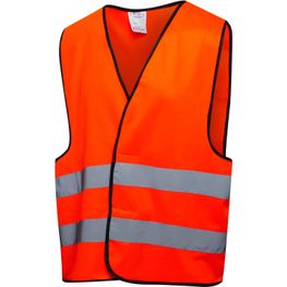 Sicherheits-/Warnweste in Signalfarbe