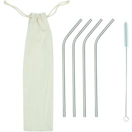 Edelstahl-Strohhalm-Set