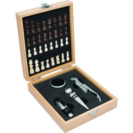 Produktabbildung Weinset mit Schachspiel Weinset mit Schachspiel