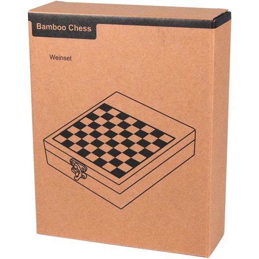 Produktabbildung Weinset BAMBOO CHESS mit Schachspiel Weinset BAMBOO CHESS mit Schachspiel (Bild 1)