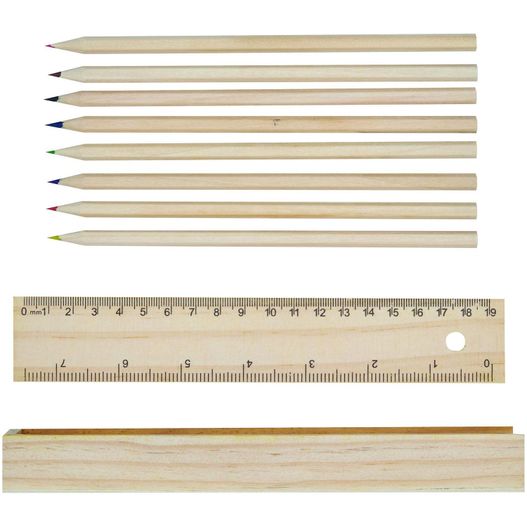 Produktabbildung Naturholz-Buntstifte STRAIGHT Naturholz-Buntstifte STRAIGHT (Bild 1)